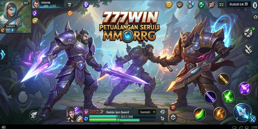 Tampilan gameplay seru dan penuh aksi di 777WIN dalam dunia MMORPG.