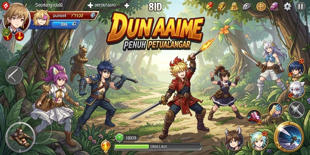 Tampilan gameplay 8ID dengan karakter anime yang menarik.