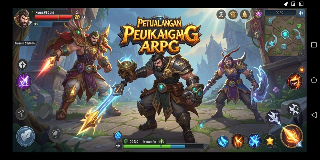 Screenshot menampilkan pertempuran mendebarkan di dunia ARPG.