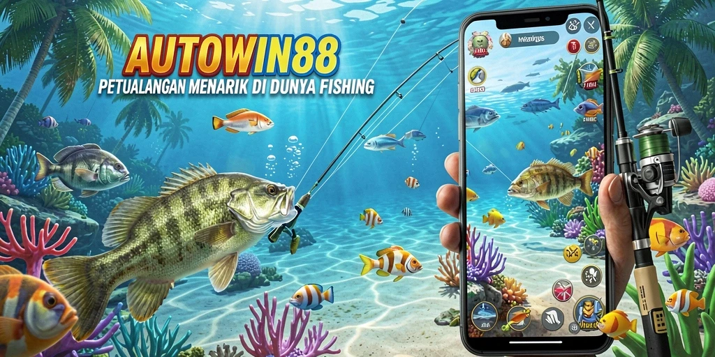 Gameplay AUTOWIN88 yang seru dengan berbagai pilihan lokasi memancing.