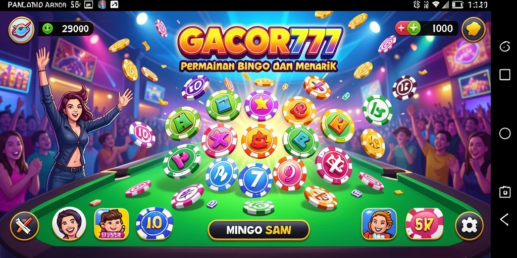 Tampilan gameplay Bingo yang menarik di GACOR777.