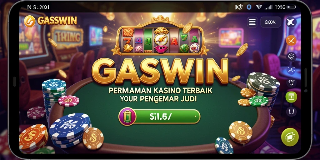 Screenshot utama GASWIN menampilkan gameplay Kasino yang mendebarkan.
