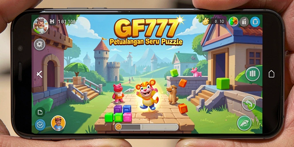 Screenshot utama GF777 menampilkan gameplay Puzzle yang menarik dan seru.