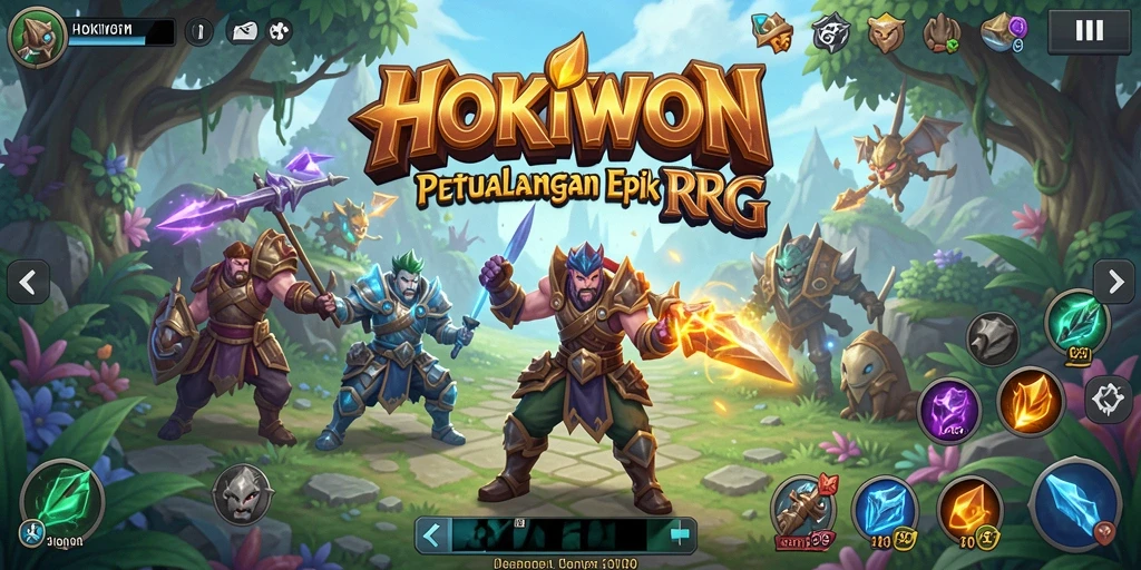 Tampak aksi epic dalam HOKIWON, menampilkan pertarungan mendebarkan di dunia RPG.