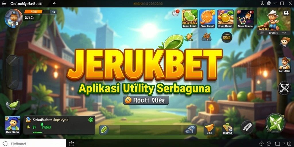Tampilan antarmuka aplikasi JERUKBET yang user-friendly dan fungsional.