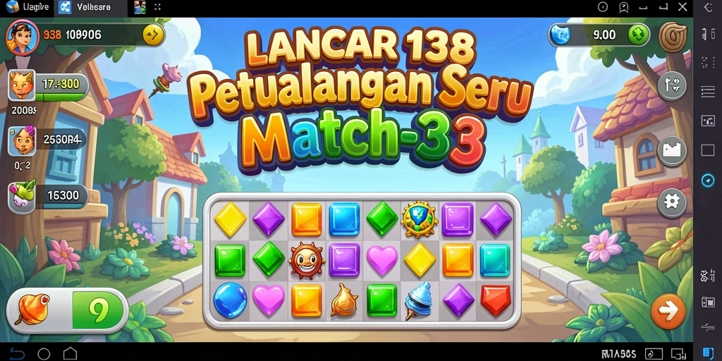 Tangkapan layar gameplay LANCAR138 yang menunjukkan momen mencocokkan elemen.