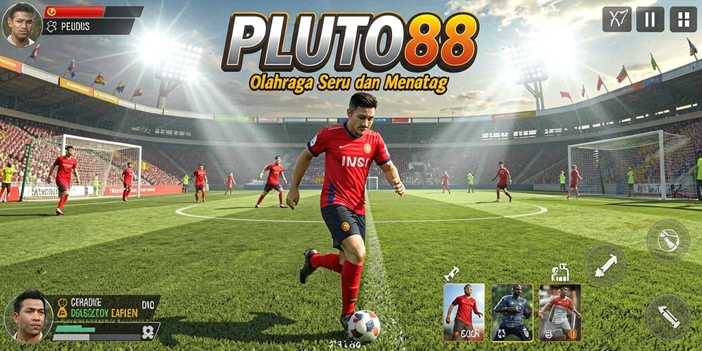 Tampilan gameplay seru dari permainan olahraga di PLUTO88.