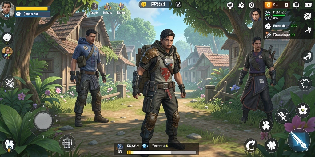 Tampilan gameplay PP444 yang menampilkan momen interaksi karakter.