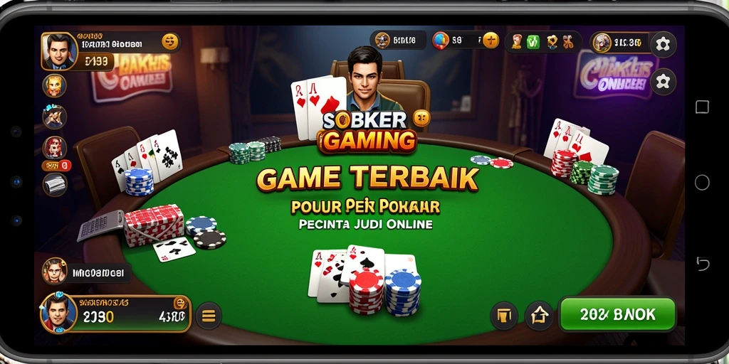 Tangkapan layar gameplay SOBATGAMING dengan suasana poker yang mendebarkan.