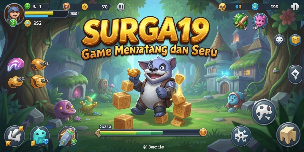 Tampilan gameplay SURGA19 dalam menyelesaikan teka-teki Puzzle yang seru.
