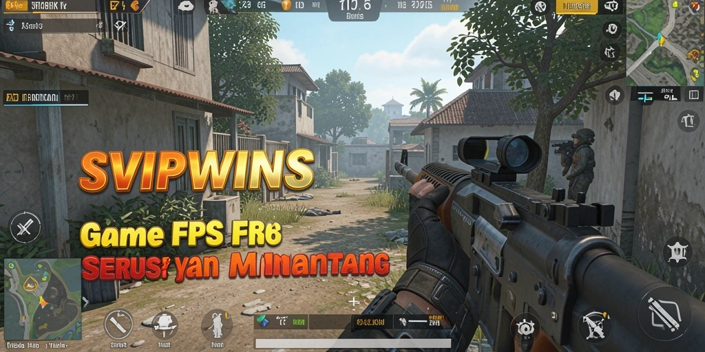 Tampilan gameplay SVIPWINS dengan aksi tembak-menembak yang intens.